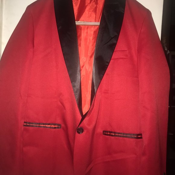 custom red dinner jacket - Picture 5 of 6